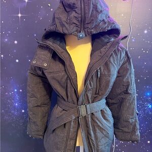 FP Movement by Free People Tricked Out Trek Utility  Charcoal Puffer Jacket